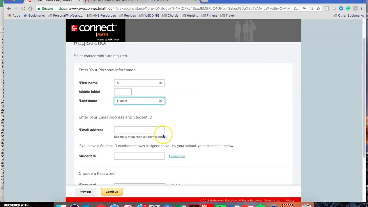 mcgraw hill connect register code free
